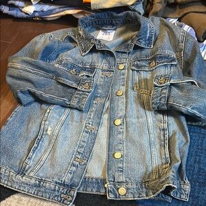 Zara Blue Jean Jacket Classic Denim Style